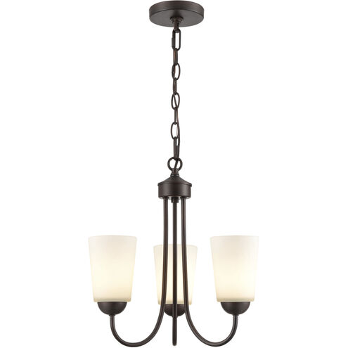 Ivey Lake 3 Light 15 inch Rubbed Bronze Chandelier Ceiling Light